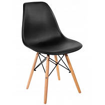 Крісло для кухні на ніжках Bonro В-173 FULL KD чорне (4 шт), фото 2