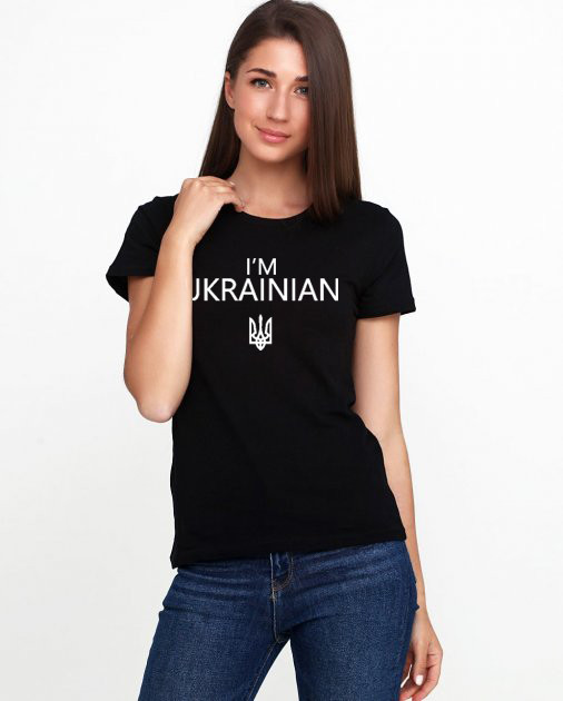 Футболка Мальта 18Ж425-17-РЧ I am Ukrainian S Чорна (2901000398211)