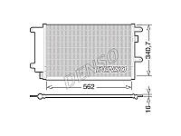 Радиатор кондиционера 3.0MJET 16V, 2.3HDI 16V DCN12003* IVECO Daily E4 06-11