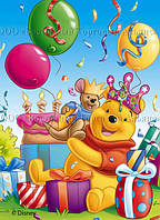 Друк їстівного фото Формат А4 Вафельний папір Вінні Пух No5