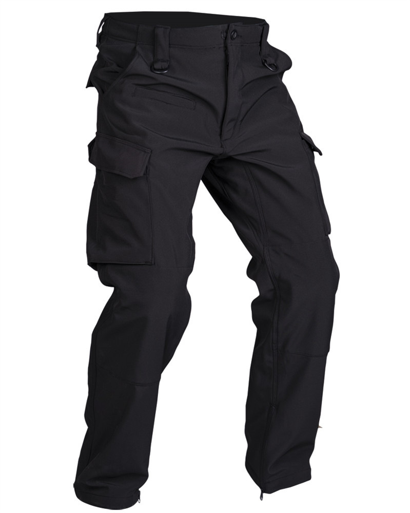 Штани чорні Softshell зимові водонепроникні Black Mil-tec 11360002