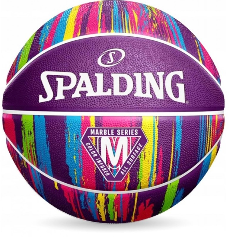 М'яч баскетбольний Spalding NBA Marble Ball Outdoor розмір 7 гумовий (84403Z)