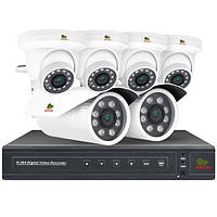 Комплект видеонаблюдения Partizan PRO IP-10 6xCAM + 1xNVR + HDD