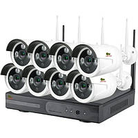 Комплект видеонаблюдения Partizan Wi-Fi IP-37 8xCAM + 1xNVR (v1.1)