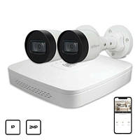 Комплект IP видеонаблюдения Dahua IP KIT 2x2MP OUTDOOR