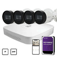 Комплект IP видеонаблюдения Dahua IP KIT 4x2MP OUTDOOR + HDD 1TB