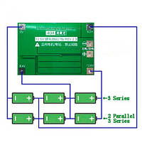 BMS контролер 3S 25А плата заряду захисту 3x Li-ion 18650 з балансиром