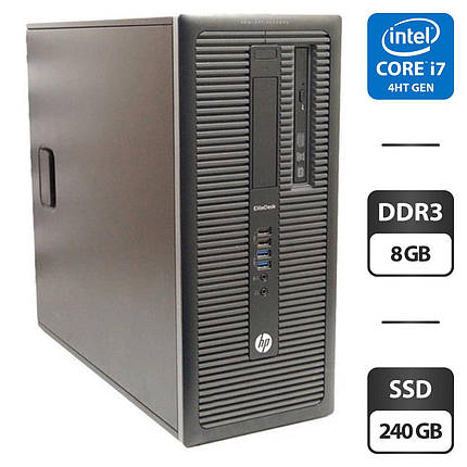 Hewlett-Packard DC7800 Tower / Intel Core2Duo E6550 (2 ядра по 2.33 GHz) / 4GB DDR2 / 250 GB HDD, фото 1