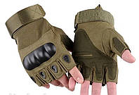 Тактические перчатки открытые (олива)