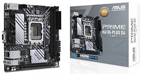 Материнская плата Asus Prime H610I-Plus D4-CSM Socket 1700 (Prime H610I-PLUS D4-CSM) (D)