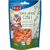 Trixie 42717 Premio Cheese Chicken Cubes лакомство для котов кубики с сыром и курицей, 50 гр