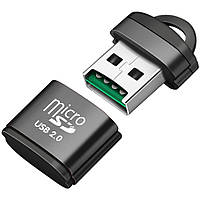 USB 2.0 кардридер для TF / MicroSD карт памяти Addap CR-01, переходник, 480 Мбит/с