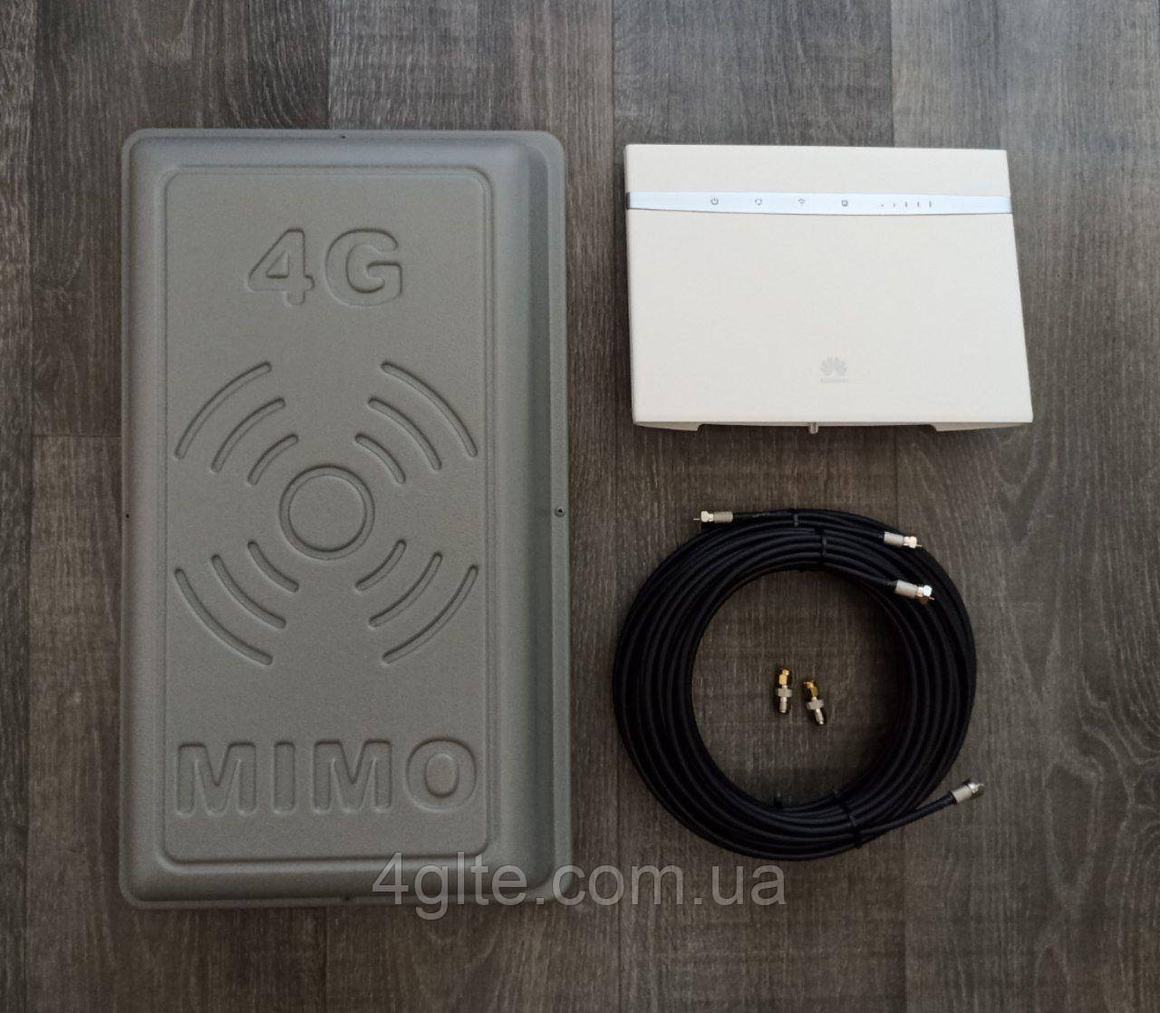 Комплект 4G на базі Huawei B525 з потужною панеллю антеною, фото 1