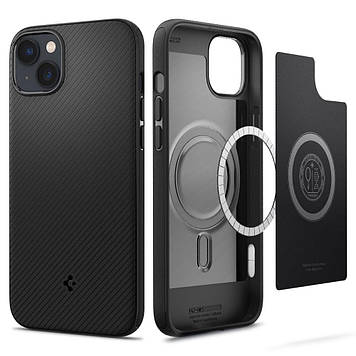 Чохол Spigen для  iPhone 15 Plus / 14 Plus - Mag Armor (сумісний з MagSafe), Matte Black (ACS04918)