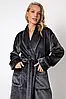 Жіночий теплий домашній халат Aruelle Eve Bathrobe Dark Grey L, фото 6