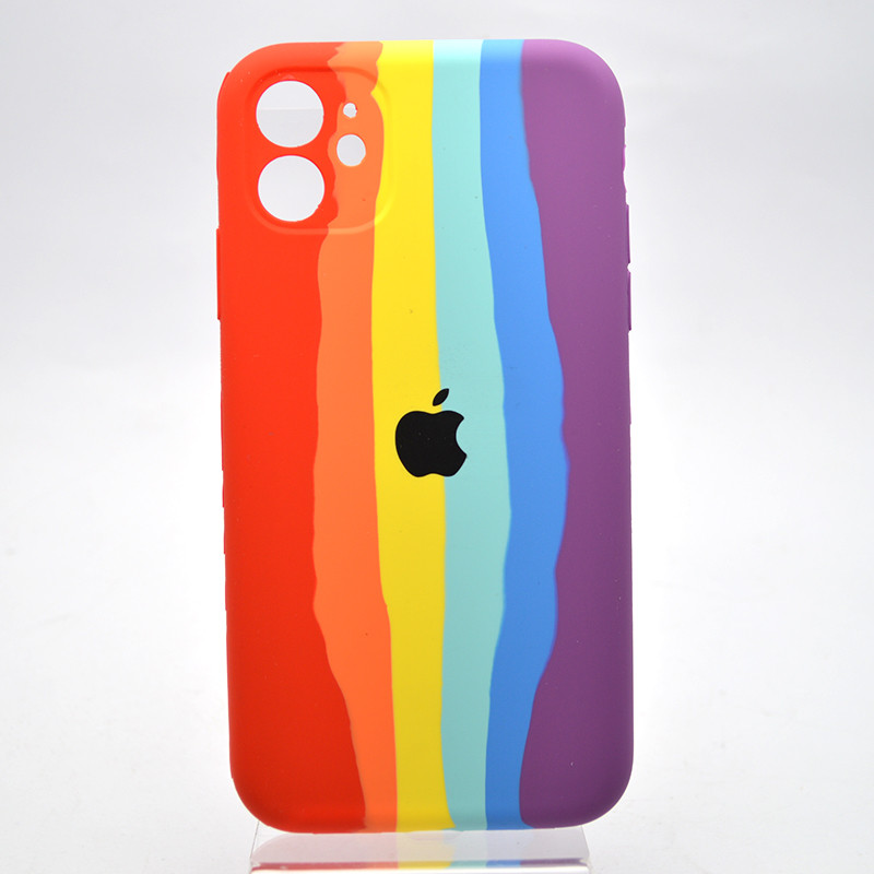 Чохол накладка Silicon Case Rainbow Full Camera для iPhone 11 №6, фото 1