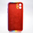 Чохол накладка Silicon Case Rainbow Full Camera для iPhone 11 №6, фото 4