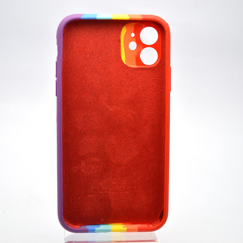 Чохол накладка Silicon Case Rainbow Full Camera для iPhone 11 №6, фото 4