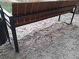 Дубова лава з металевими ніжками "Рим", фото 10