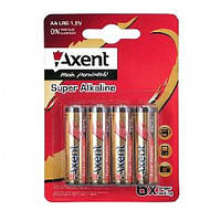 Елемент живлення(батарейка) AXENT 5553 4шт AAA LR03 1.5V (лужні) ЦІНА ЗА БЛІСТЕР (1/12/288)