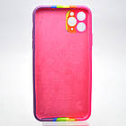 Чохол накладка Silicon Case Rainbow Full Camera для iPhone 11 Pro Max No6, фото 4