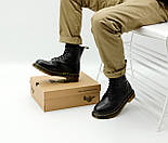 Зимові чоловічі черевики Dr.Martens мартінс чорні на хутрі теплі 41-44р. Живе фото, фото 3