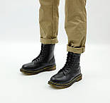 Зимові чоловічі черевики Dr.Martens мартінс чорні на хутрі теплі 41-44р. Живе фото, фото 4