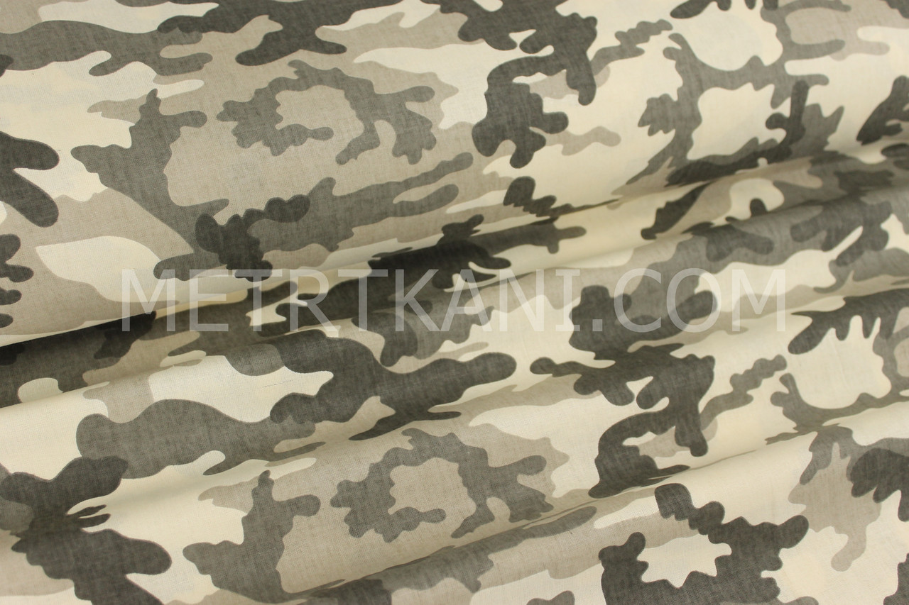 Бавовняна тканина камуфляж колір хакі No614, фото 1