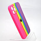 Чохол накладка Silicon Case Rainbow Full Camera для iPhone 12 Pro Max №5, фото 2