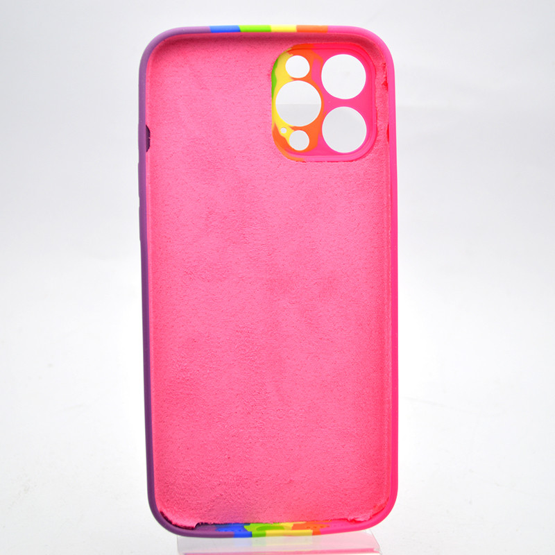 Чохол накладка Silicon Case Rainbow Full Camera для iPhone 12 Pro Max №5, фото 4