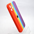 Чохол накладка Silicon Case Rainbow Full Camera для iPhone 12 Pro Max №6, фото 2