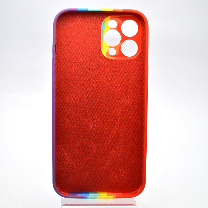 Чохол накладка Silicon Case Rainbow Full Camera для iPhone 12 Pro Max №6, фото 4