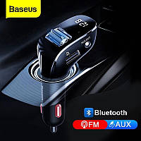 FM-трансмиттер автомобильный Baseus Streamer F40 AUX Bluetooth 5.0