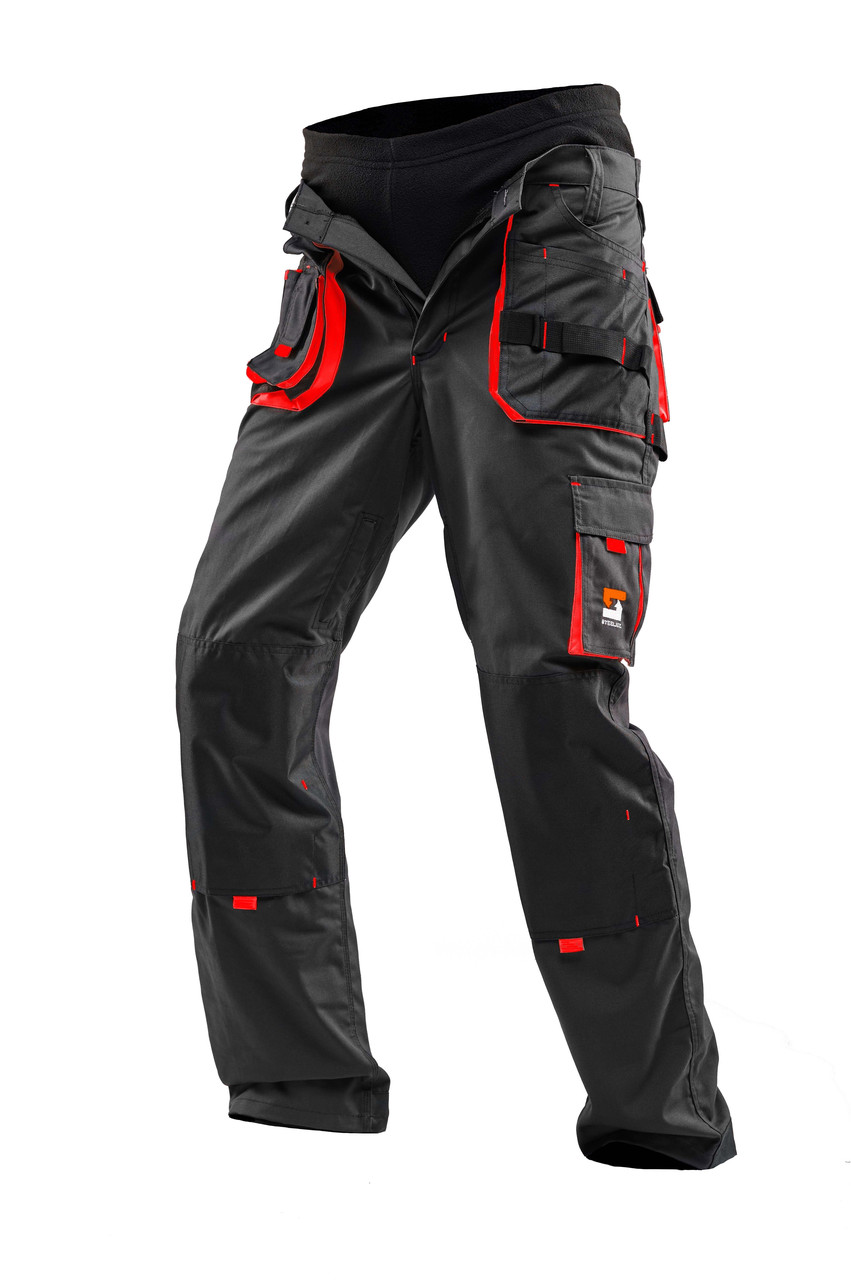 Штани робочі-захисні зі знімною утепленою підкладкою SteelUZ 4S RED (зріст 176 см) - фото 1 - id-p1683614517