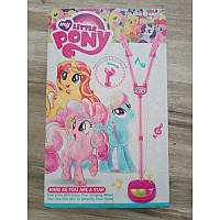 Микрофон Двойной на Стойке My Little Pony Музыкальная Игрушка со Светом