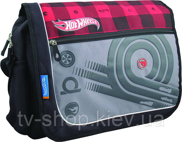 Сумка молодіжна Kite Hot Wheels карта, фото 1