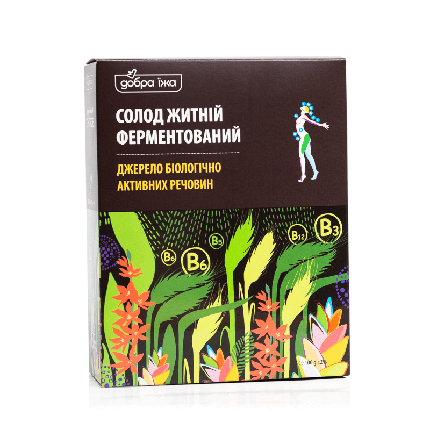 Солод ферментований, житній Good Food (100 г) в стіках, фото 1