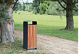 Вуличні урни з металу та дерева на замовлення від виробника, фото 5