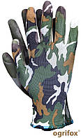 Перчатки рабочие Ogrifox камуфлированные с покрытием поліуретана, REIS (размер 9)