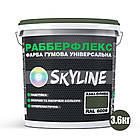 Фарба гумова супереластична надстійка «РабберФлекс» SkyLine Хакі-олива RAL 6006 3,6 кг, фото 3