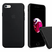 Чохол бампер силіконовий для Apple Iphone 7+ iPhone 7 Plus айфон Silicone Case Колір Чорний (Black) full