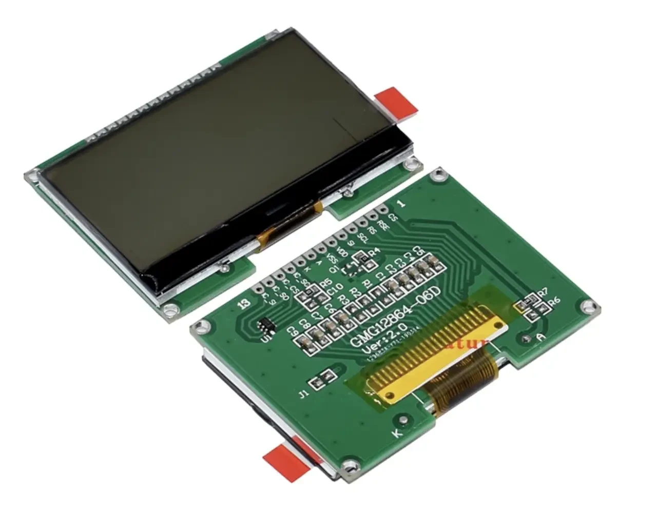 Arduino ЖК LCD12864 GMG12864-06D модуль дисплей экран - черный - фото 4 - id-p1683629442