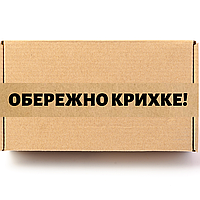 Скотч этикетка крафт "Обережно крихке 03" , 50х294 мм (100 шт/рулон) с принтом, самоклеющаяся Viskom