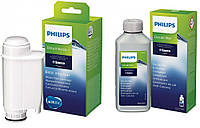 Средство от накипи Philips Decalcifier CA6700/10 250 мл, плюс Фильтр для воды Philips Brita Intenza+ СА6702/10