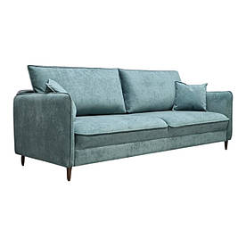 Розкладні міні-дивани на кухню, в коридор MeBelle NORDIK-L 200 см зі спальним місцем, бірюзовий зелений велюр