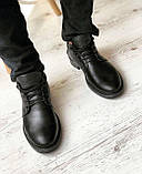 Черевики Чоловічі Натуральна Замша Чорні Зимові, фото 5