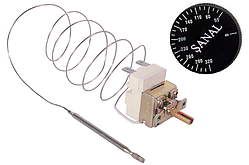 FSTB 320C — Термостат капілярний для гриля, з ручкою, Toff=320°С, L тр. 850мм, однофазний, 250V, 16A, Туреччина