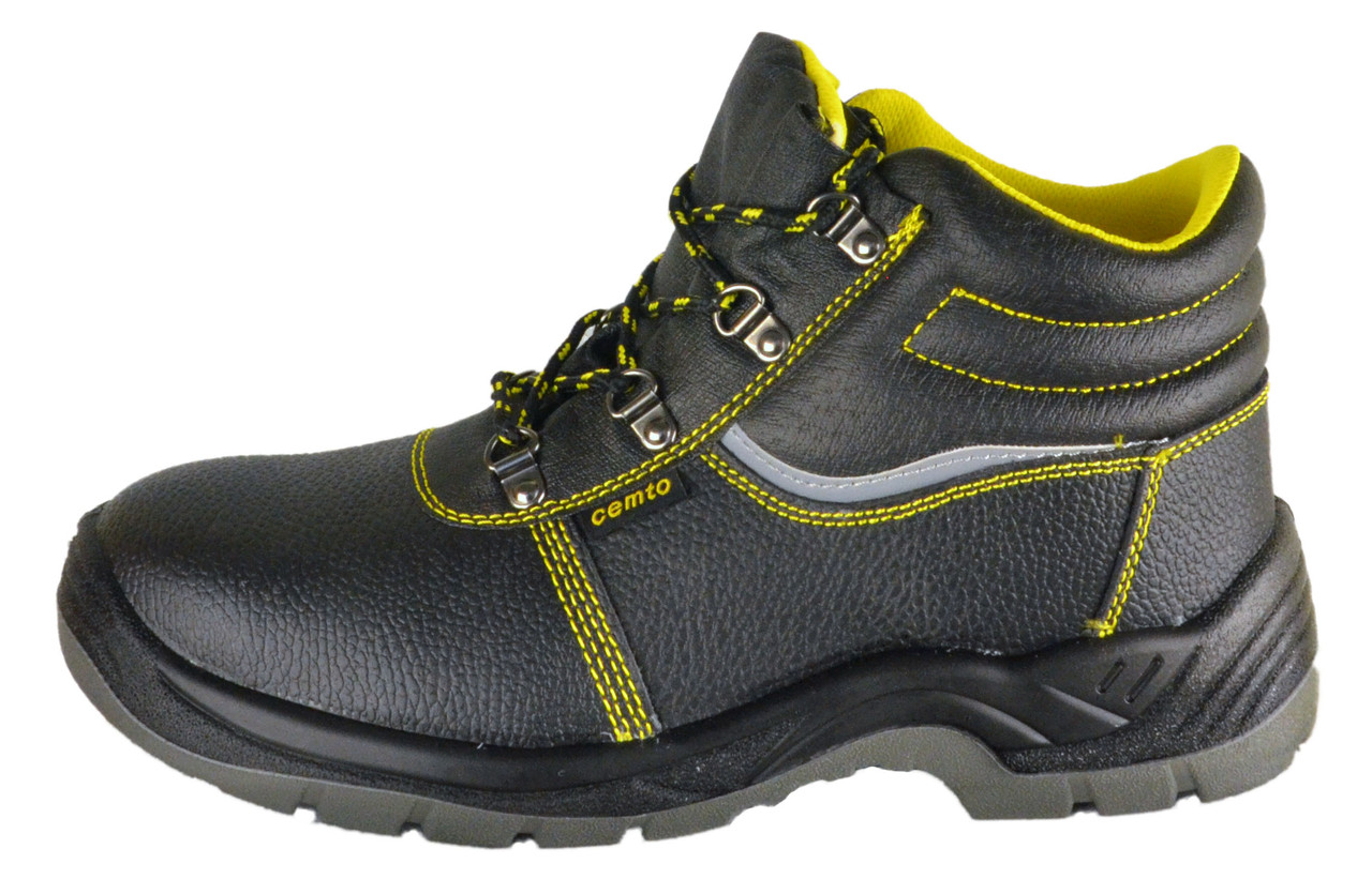 Спецвзуття черевики захисні з металевим носком cemto "ECO PROFI-M" (ECO 8012) чорні 40