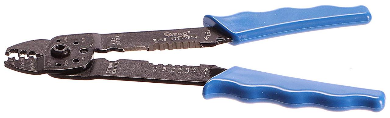 Щипці для затиску і зачистки проводів 8" GEKO G01771, фото 1
