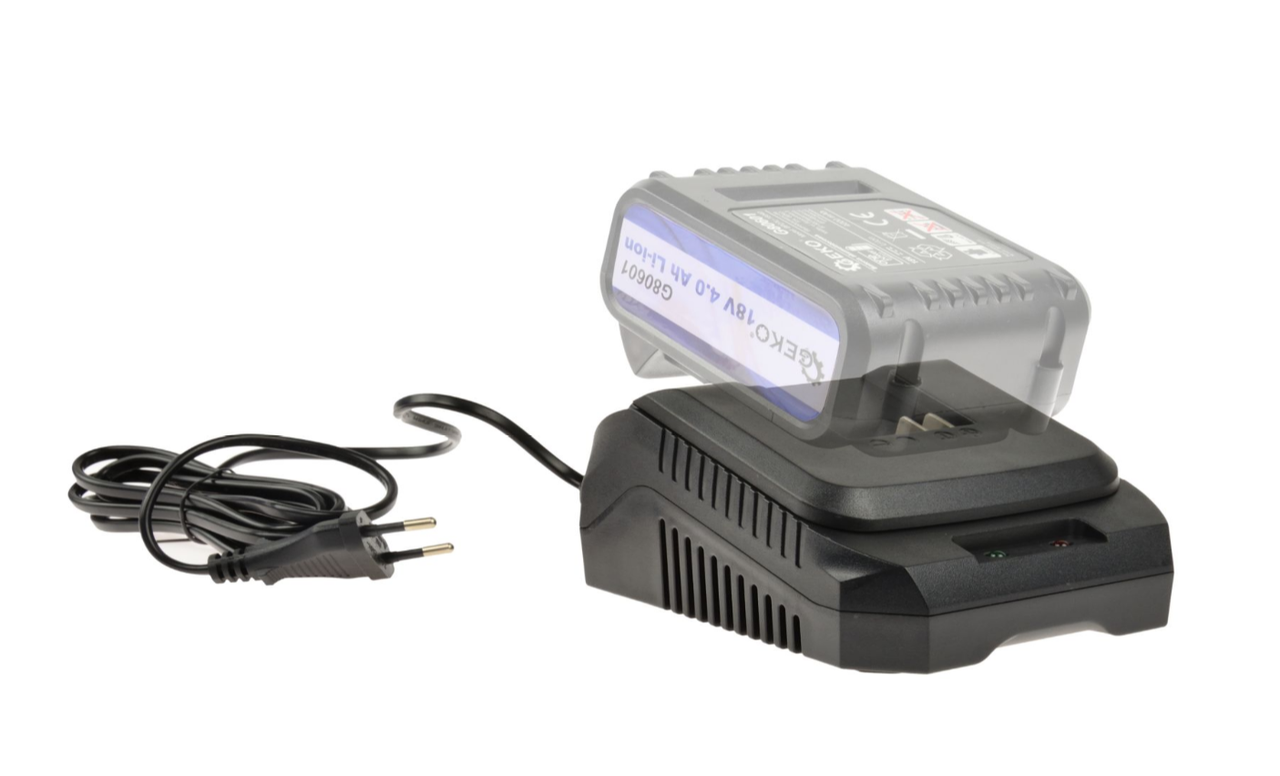 Зарядний пристрій для літій-іонної батареї 18 Fast GEKO G80602, фото 1